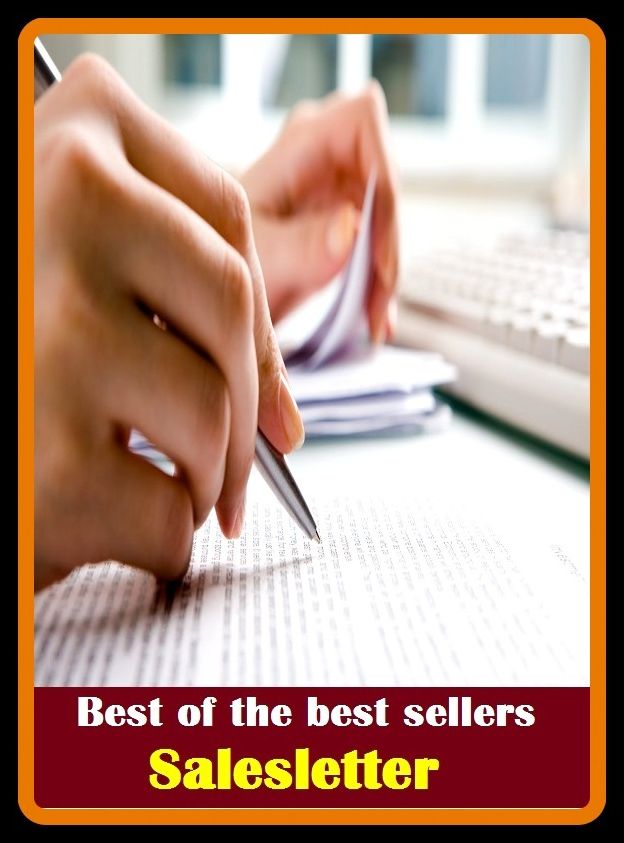 Best of the Best Sellers Salesletter (sales finance company, sales floor, sales force, sales incentive, sales ledger, sales outlet, sales pitch, sales promotion, sales resistance, sales slip)
