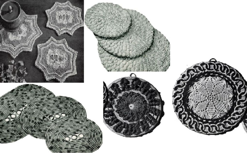 Crocheted Hot Plate Patterns and Crocheted Hot Plate Covers