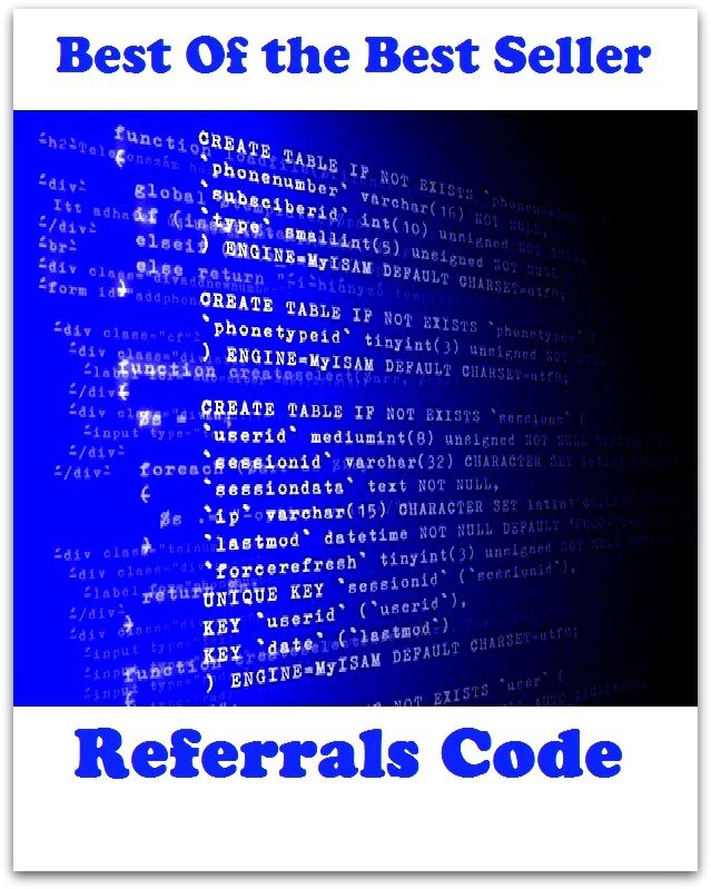 Best of the Best Sellers Referrals Code (confer, delegate, deliver, give, refer, impute, assign, ascribe, impose, accredit)