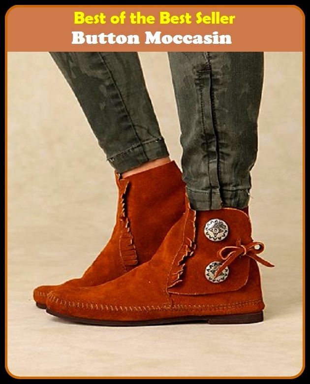 Best of the Best Sellers Button Moccasin ( switch, knob, control, lever, handle, icon, box, push, clitoris, release )