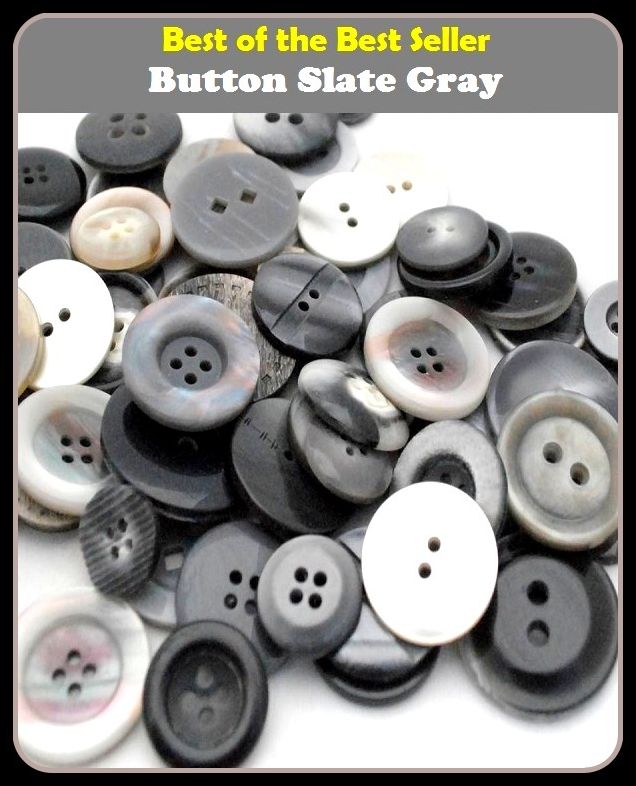 Best of the Best Sellers Button Slate Gray ( switch, knob, control, lever, handle, icon, box fastener, stud, toggle,)
