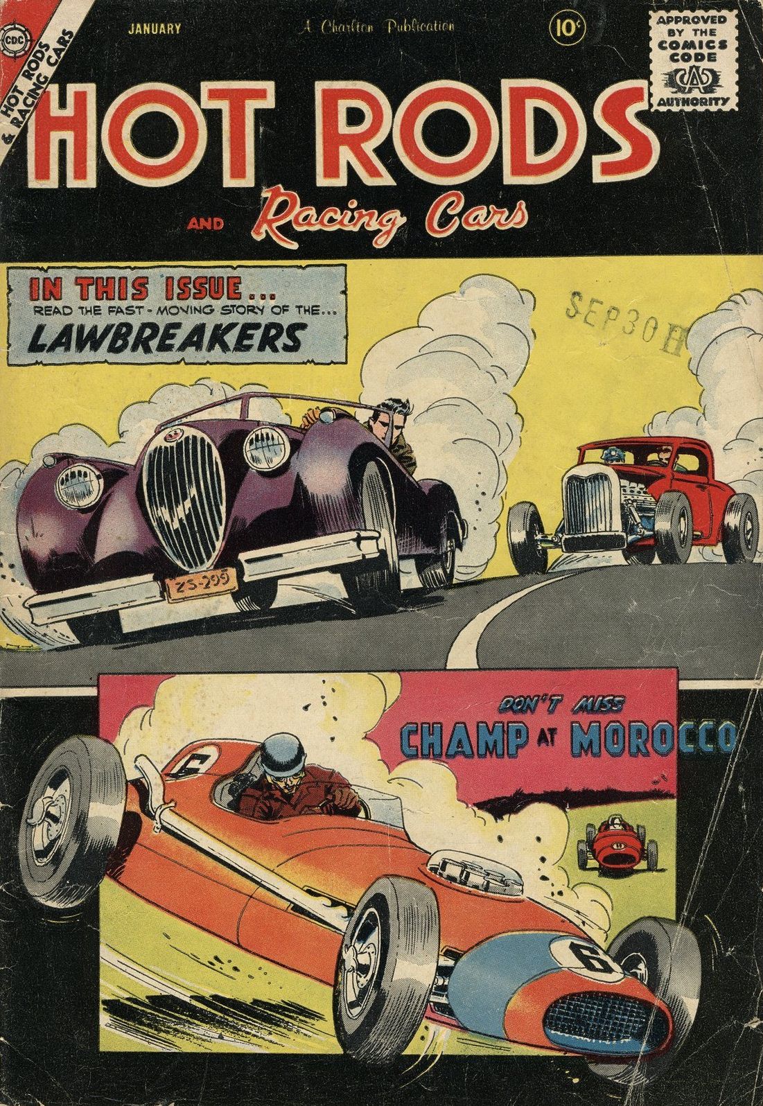 Hot Rods and Racing Cars Number 38 Car Comic Book