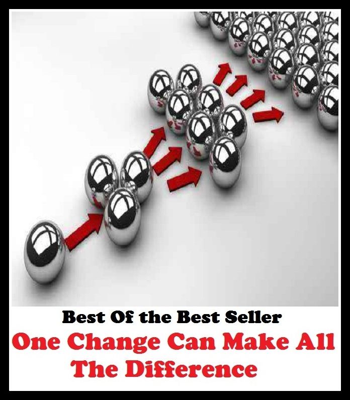 Best of the Best Sellers vOne Change Can Make All The Difference Difference ( dissimilarity, contrast, distinction, differentiation, variance, variation, divergence, disparity, deviation, polarity, gulf, gap, imbalance, contradiction, contradistinction )