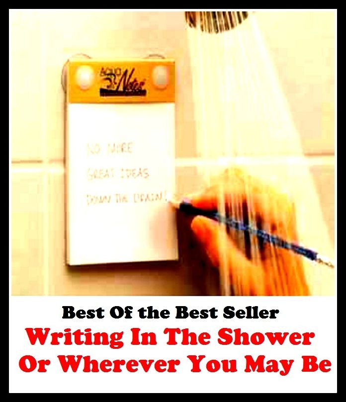 Best of the best sellers Writing In The Shower Or Wherever You May Be ( publisher, author, writer, novelist, biographer, dramatist, creator, instigator, maker, inventor, publish )
