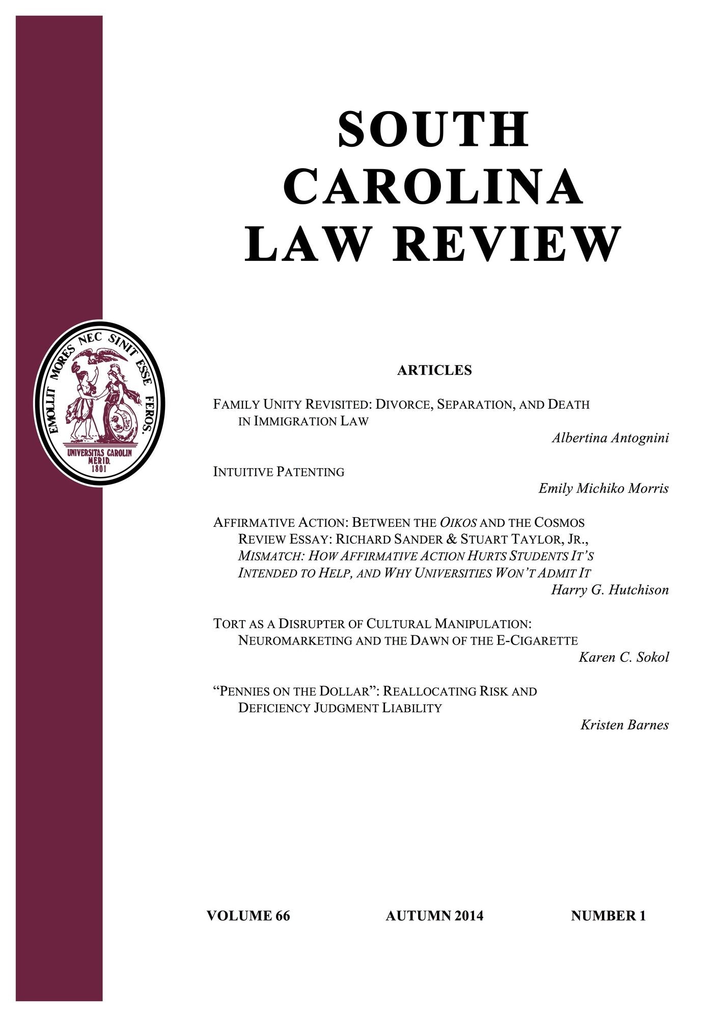 "Pennies on the Dollar": Reallocating Risk and Deficiency Judgment Liability