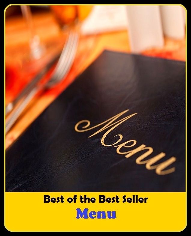 Best of the best seller Menu(behavior,conduct,habits,style of living,way of acting,act,action,attitude,conduct,demeanor)