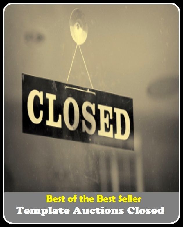 Best of the Best Sellers Template Auctions Closed(guide, mold, plan, stencil, trim, motive, original,device, diagram, patterning)