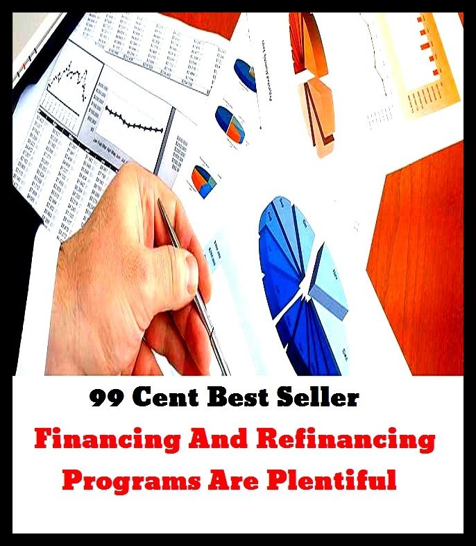 99 Cent Best Seller Financing And Refinancing Programs Are Plentiful ( business, employment, field, trade, work, bag, biz, calling, career, craft, dodge, function, game, line, livelihood, occupation, vocation )