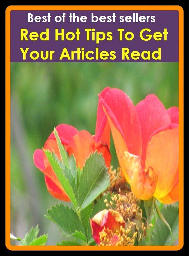 Best of best sellers Red Hot Tips To Get Your Articles Read (attic, articled, articles, particle, attics, argil, artful, garret, loft, sky parlor.)