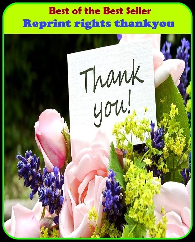 Best of the Best Sellers Reprint rights thankyou (claim, name, possession, ownership, control, title, jus, equity, lawfulness, legality)