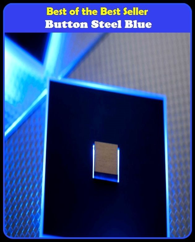 Best of the Best Sellers Button Steel Blue (knob, clasp, frog, catch, stud, fastening, switch, room, groove)