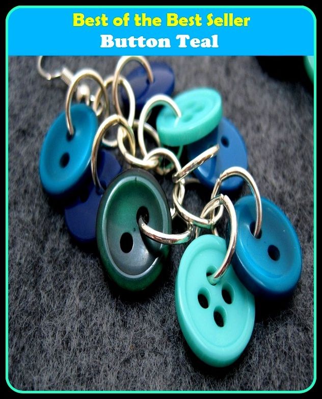 Best of the Best Sellers Button Teal (knob, clasp, frog, catch, stud, fastening, switch, room, groove)