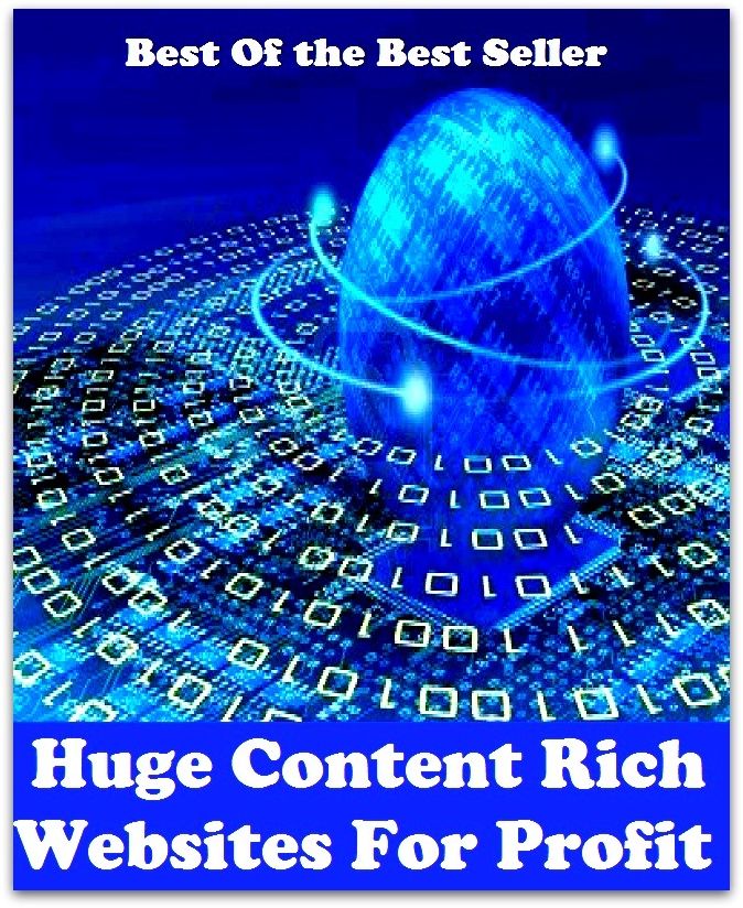 Best of the best sellers Huge Content Rich Websites For Profit ( online marketing, computer, hardware, blog, frequency, laptop, web, net, mobile, broadband, wifi, internet, bluetooth, wireless, e mail, download, up load, personal area network )