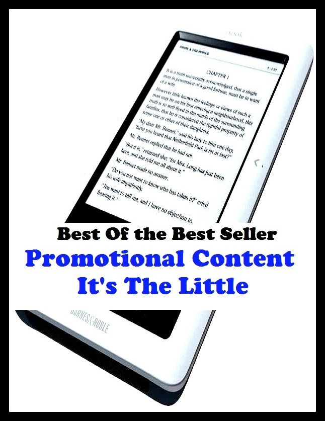Best of the best sellers Promotional Content It s The Litt ( publisher, author, writer, novelist, biographer, dramatist, creator, instigator, maker, inventor, publish )