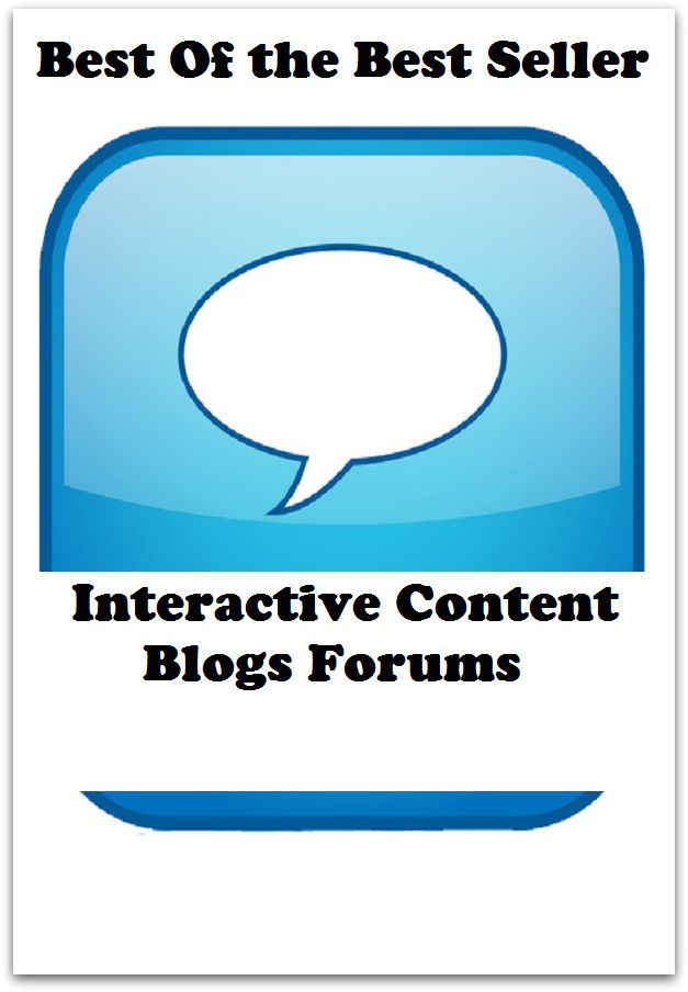 Best of the best sellers Interactive Content Blogs Forums And ( online marketing, computer, hardware, blog, frequency, laptop, web, net, mobile, broadband, wifi, internet, bluetooth, wireless, e mail, download, up load, personal area network )