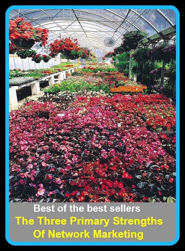 Best of the Best Sellers The Three Primary Strengths Of Network Marketing (sell, retail, vend, merchandise, trade, peddle, hawk, advertise, promote)