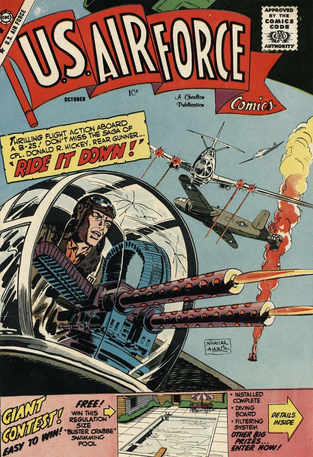 US Air Force Comics Number 6 War Comic Book