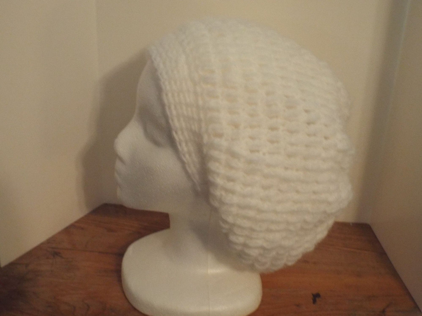 Crochet Puff Stitch Slouch Hat Pattern