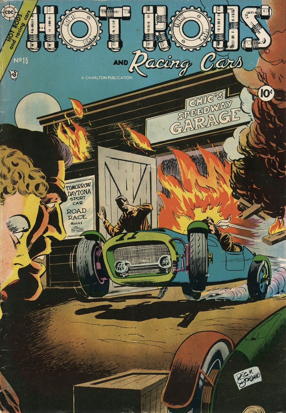 Hot Rods and Racing Cars Number 15 Car Comic Book