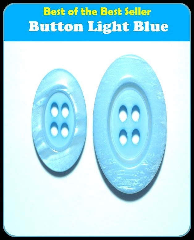 Best of the Best Sellers Button Light Blue ( fastener, stud, toggle, hook, catch, clasp, snap fastener, pin, box )