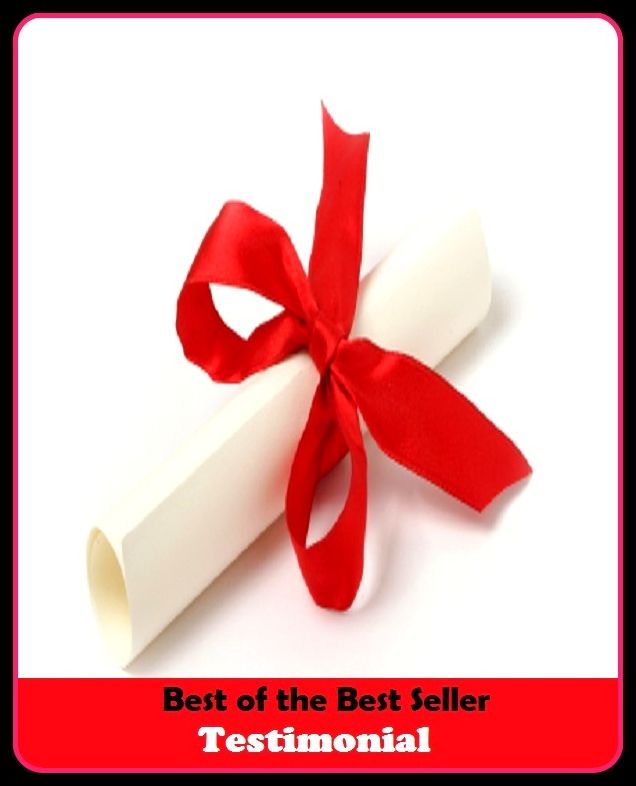 Best of the Best Sellers Testimonial (crucial, evidential, introduction, certificate, form, ultimate, eventual, accost, conclusive, role)