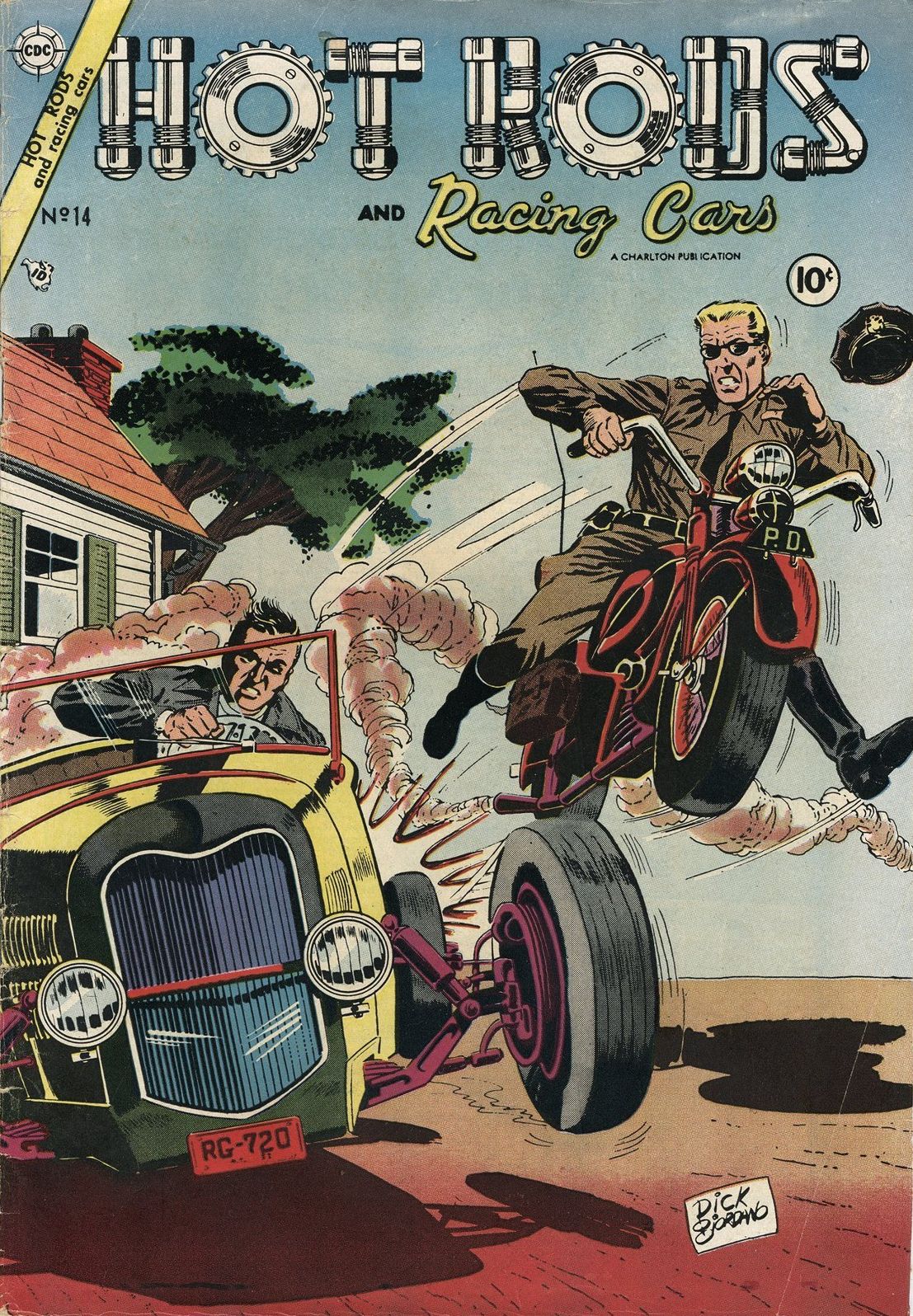 Hot Rods and Racing Cars Number 14 Car Comic Book