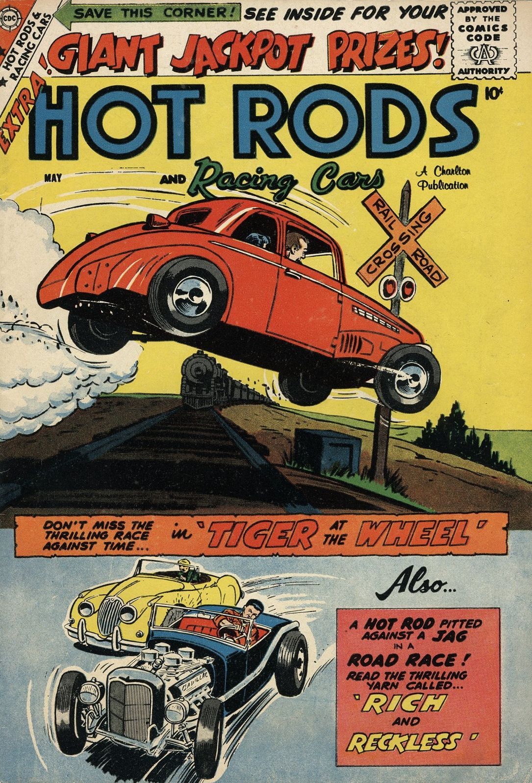Hot Rods and Racing Cars Number 40 Car Comic Book