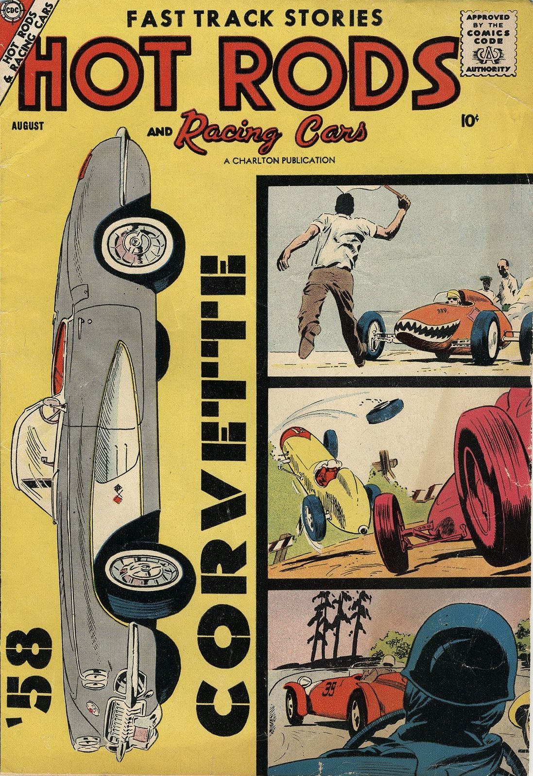 Hot Rods and Racing Cars Number 36 Car Comic Book