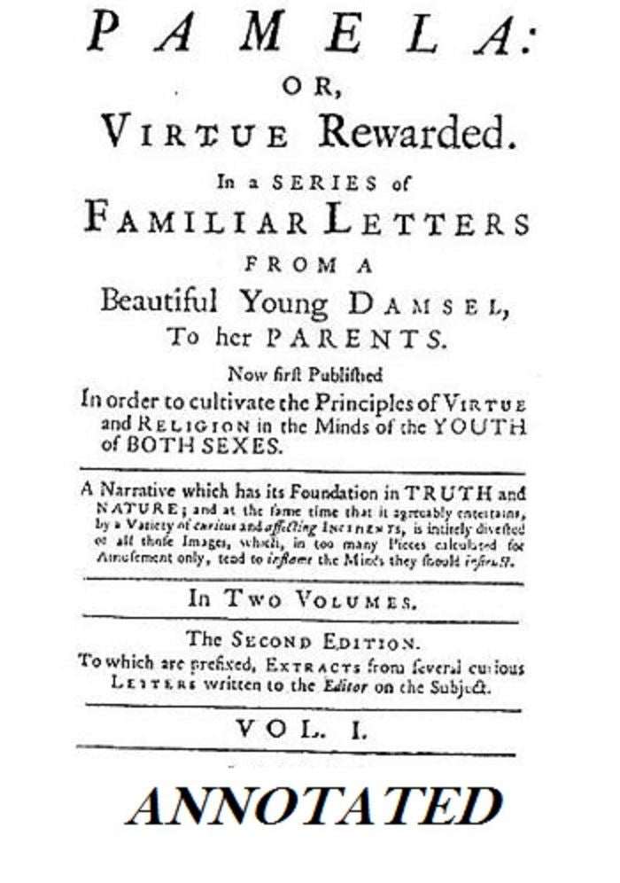 Pamela, or Virtue Rewarded (Annotated)