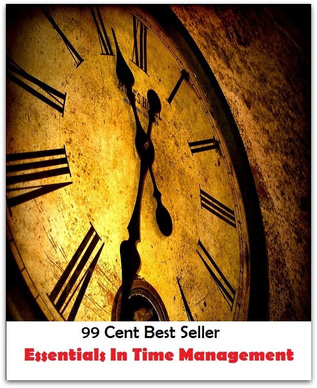 99 Cent Best Seller Essentials In Time Management ( managing, organization, running, supervision, administration, management, direction, admin, command, control, care )