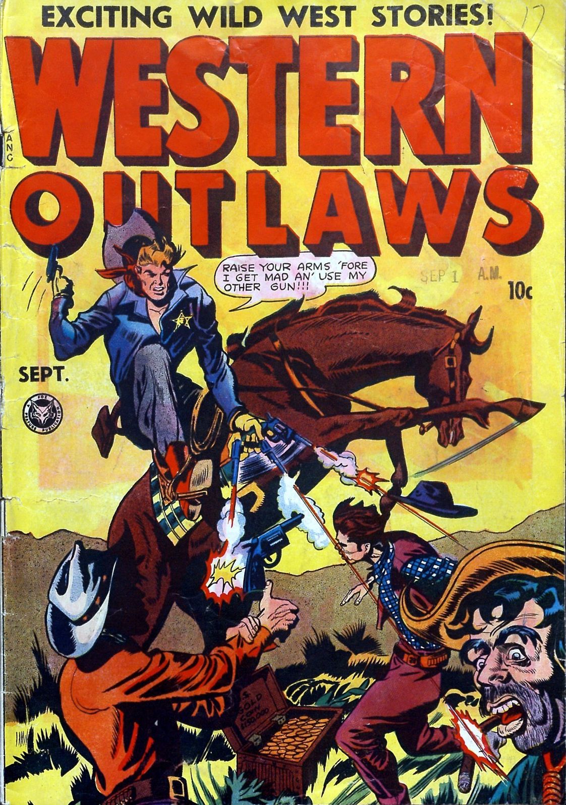 Western Outlaws Number 17 Western Comic Book