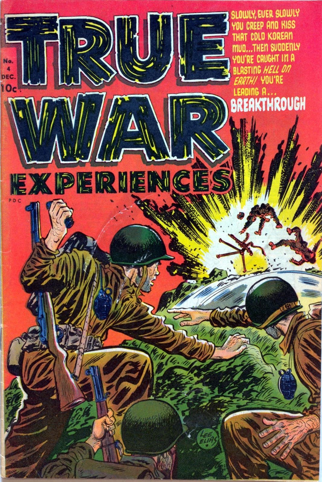 True War Experiences Number 4 War Comic Book