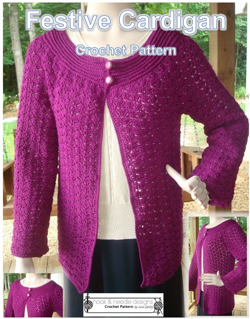 Festive Cardigan - Crochet Pattern