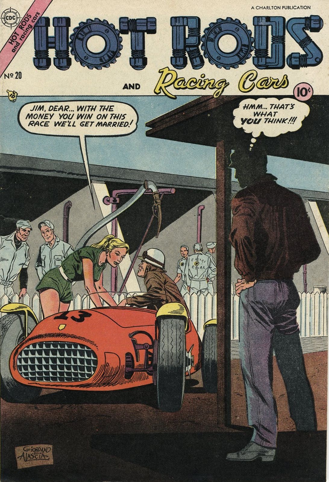 Hot Rods and Racing Cars Number 20 Car Comic Book