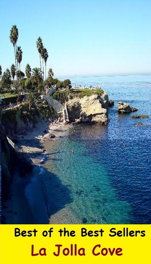 Best of the best sellers La Jolla Cove ( travel, driving, excursion, flying, movement, navigation, ride, sailing, sightseeing, tour, trip, journey, amusement, enjoyment, fun, hobby, pleasure, relaxation, refreshment )