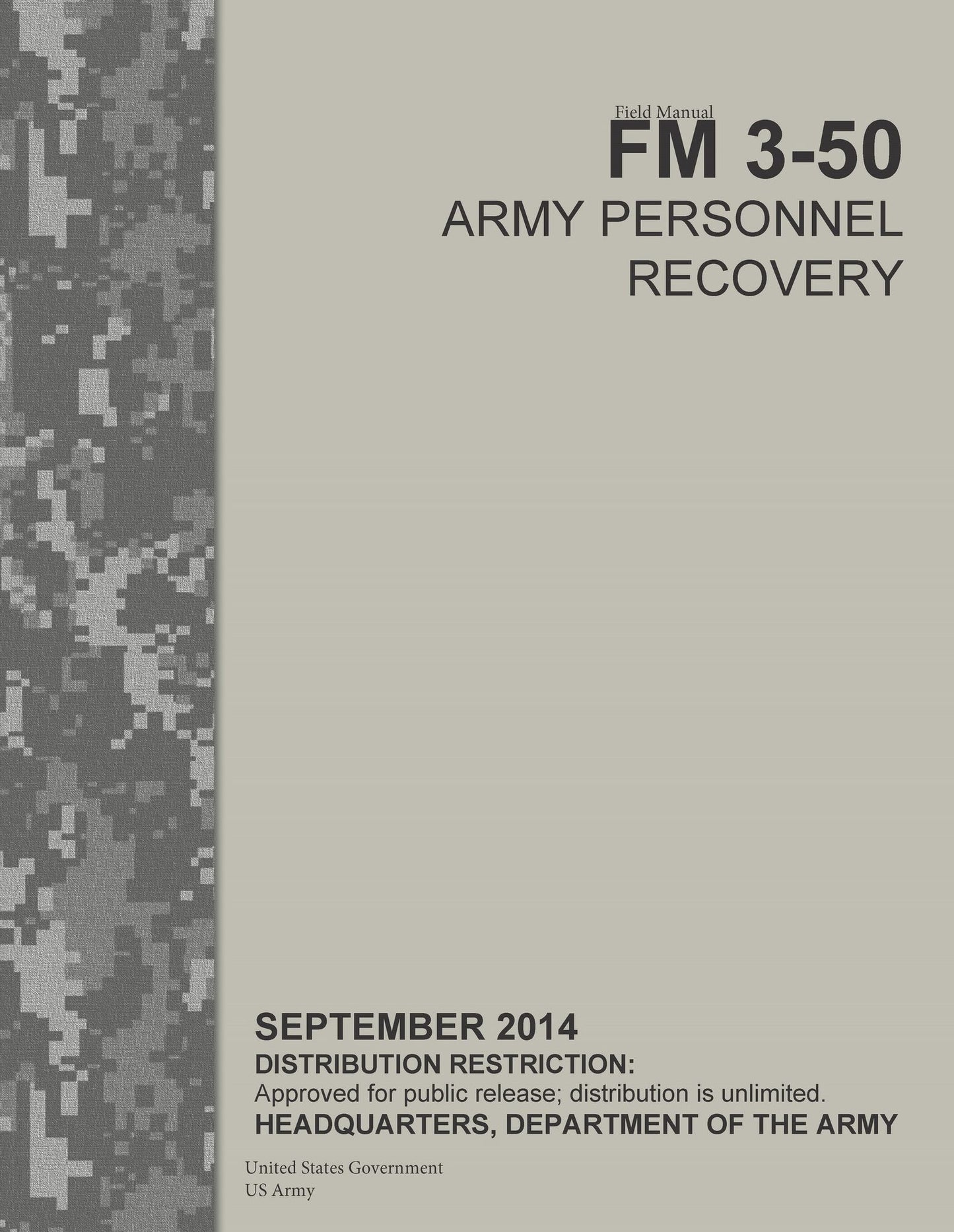 Field Manual FM 3-50 Army Personnel Recovery September 2014