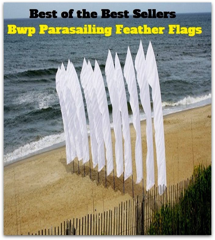Boating & Sailing: Best of the Best Sellers Bwp Parasailing Feather Flags (plume, quill, flight feather, tail feather, covert, featherweight, plumage, feathering , Feather, plume )