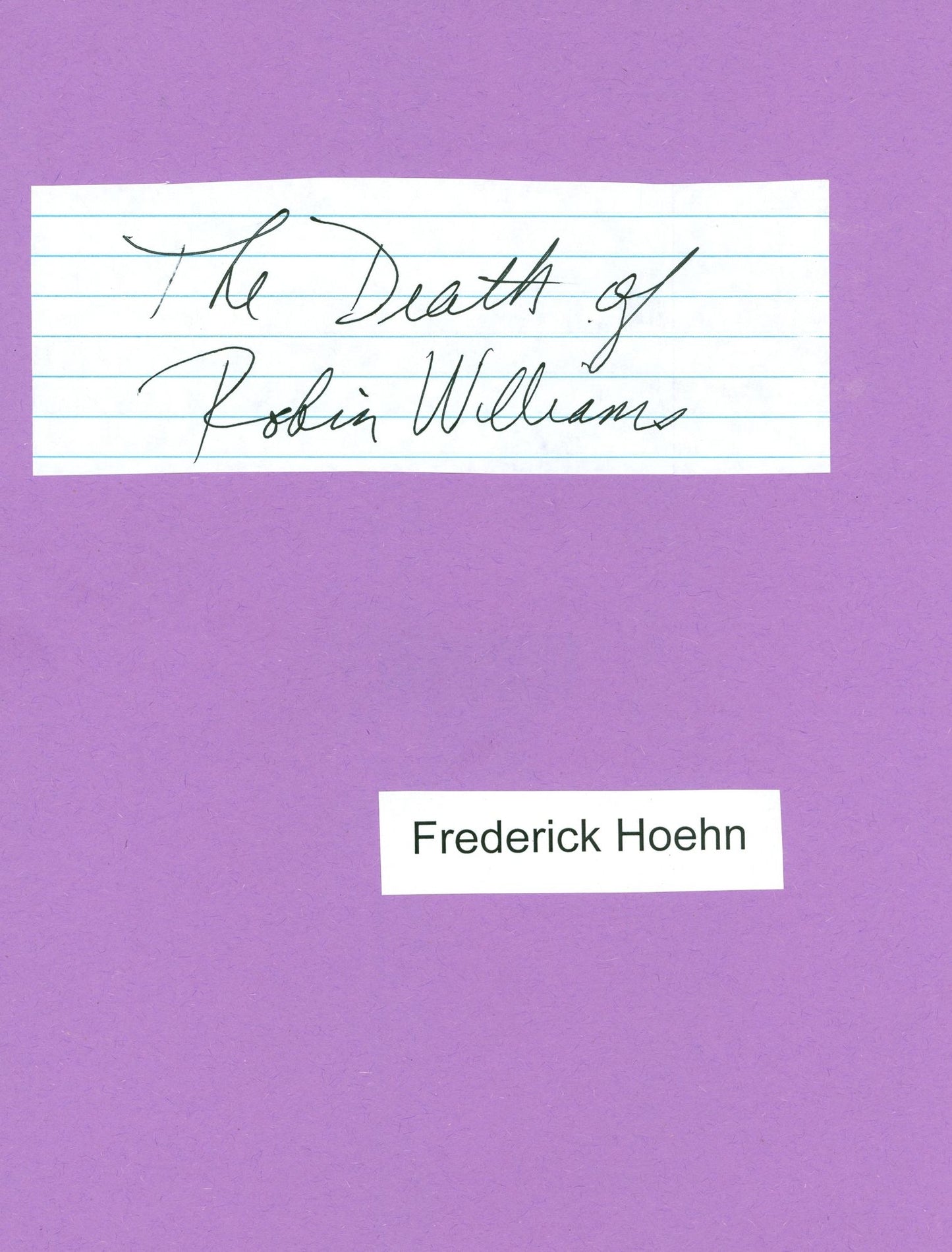 The Death of Robin Williams, Another Show Biz Tragedy