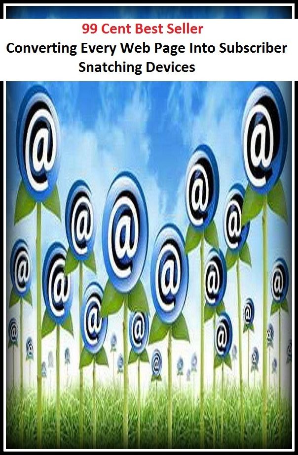 99 Cent Best Seller Converting Every Web Page Into Subscriber Snatching Devices ( way, method, means, technique, mode, system, approach, manner, line of attack, routine )