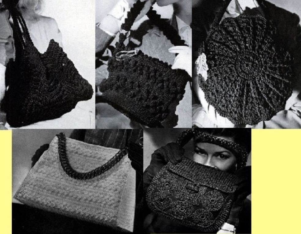 Totally Vintage Handbag or Purse Patterns for Crochet ~ Part Two
