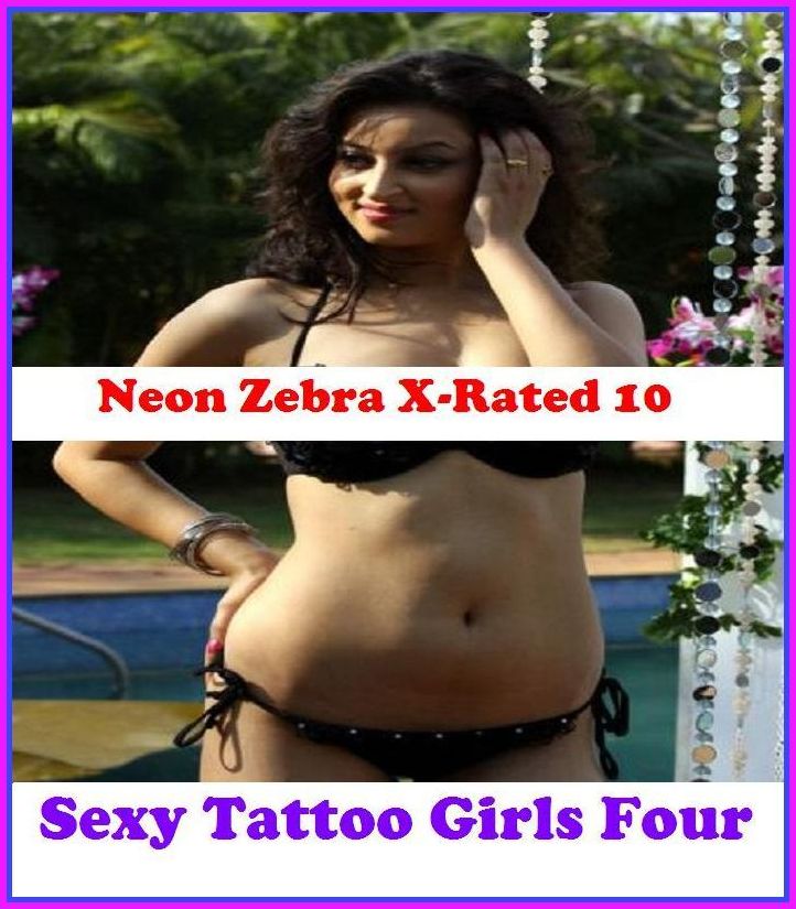 Bi-Sexual: Neon Zebra X-Rated 10! Sexy Tattoo Girls Four ( Erotic Photography, Erotic Stories, Nude Photos, Naked , Adult Nudes, Breast, Domination, Bare Ass, Lesbian, She-male )