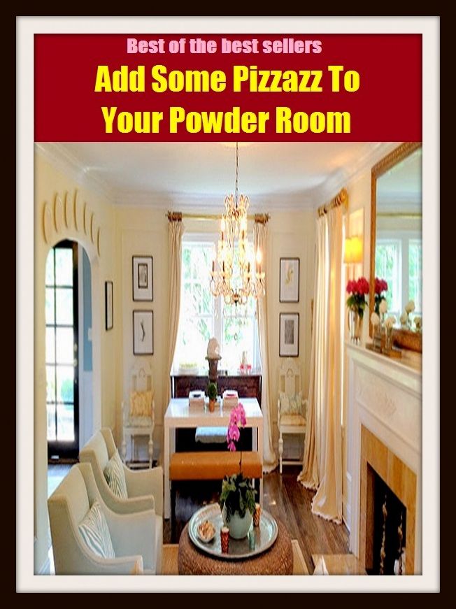 Best of The Best Sellers	Add Some Pizzazz To Your Powder Room (crush, grind, pulverize, pound, mill, comminute,dust, fine particles, talcum powder, talc)