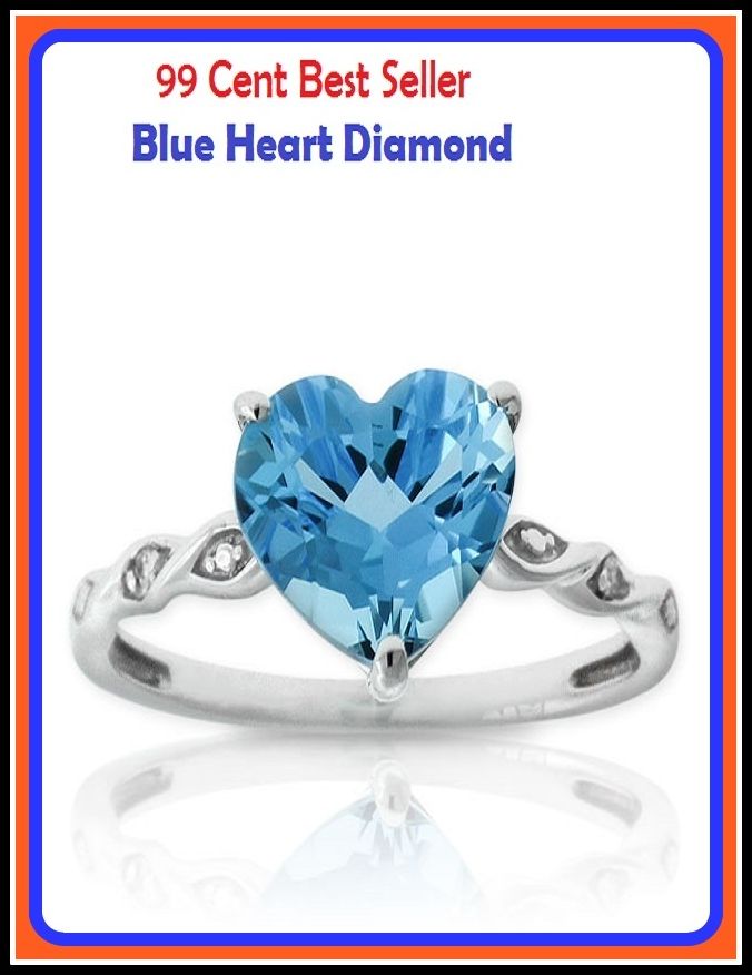 99 Cent Best Seller Blue Heart Diamond ( Learn about diamonds, precious metals, selecting a jewelry gift, Nick Diamond, Diamond Blue, diamond earrings, diamond bracelets, diamond necklaces, diamond pendants, classic diamond jewelry )