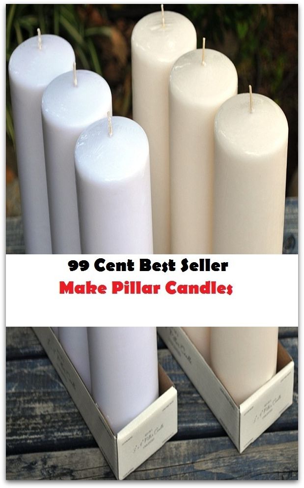 99 Cent Best Seller Make Pillar Candles (Art, Saweeet , colors, color order, Forrest, Coconut Mango, Valentine's, including jars, pillars, floating, votives, tins, cakes )