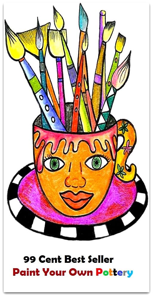 99 Cent best seller Paint Your Own Pottery (paint the lily, paint the town, paint the town red, paint the wagon, paint with a broad brush, paint-billed crake, paint-box, paint-brush, paint-by-numbers, paintability)