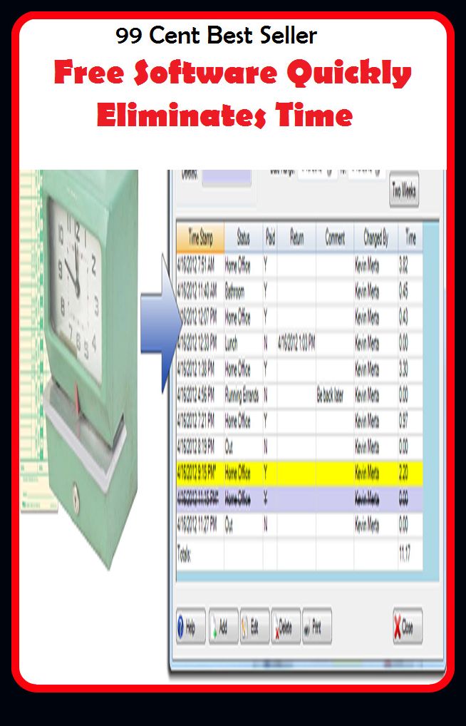 99 Cent best seller Free Software Quickly Eliminates Time (free runner, free running, free shipping, free silver, free software, free soil, free soil party, free soilers, free space, free speech)