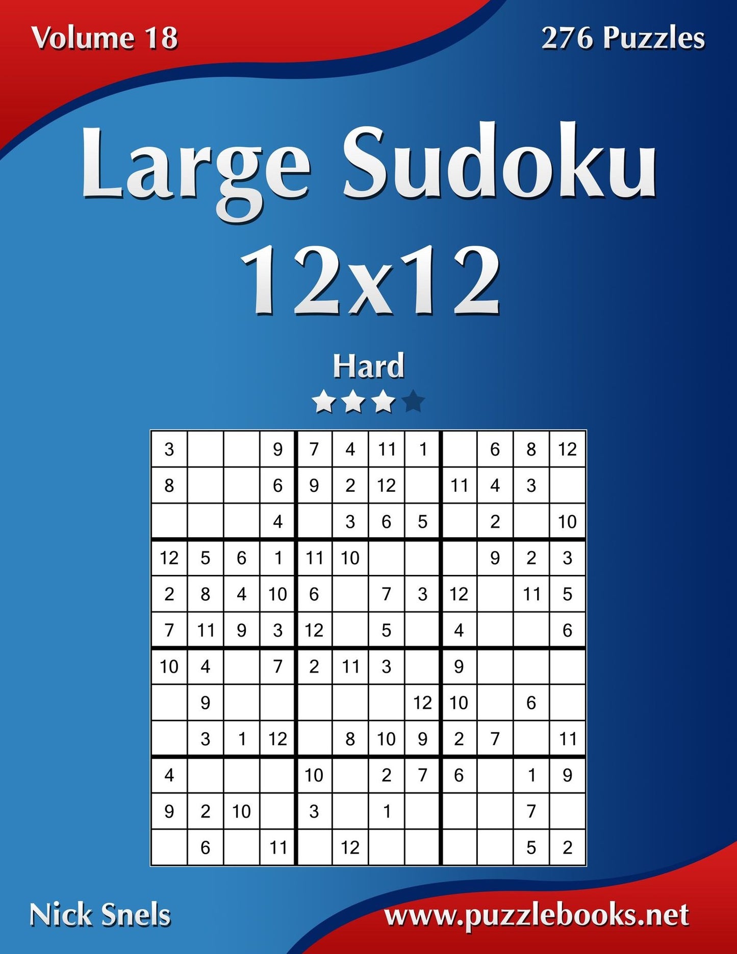 Large Sudoku 12x12 - Hard - Volume 18 - 276 Puzzles