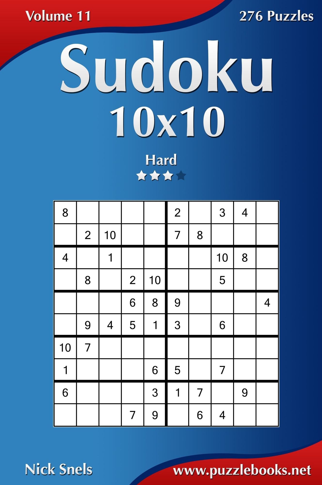 Sudoku 10x10 - Hard - Volume 11 - 276 Puzzles