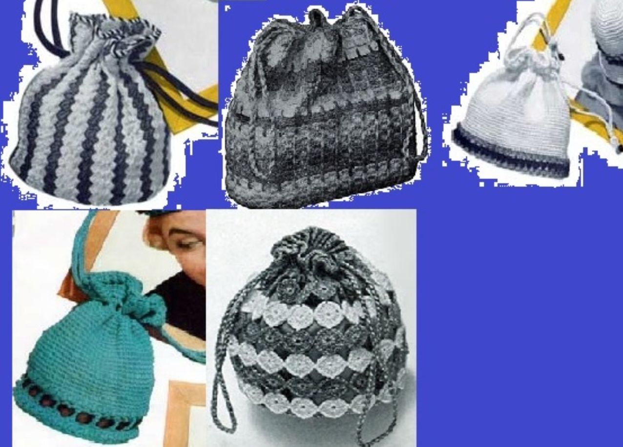 ¡ Ganchillo más Vintage lazo bolsos a Crochet ~ cómo un lazo bolso de ganchillo