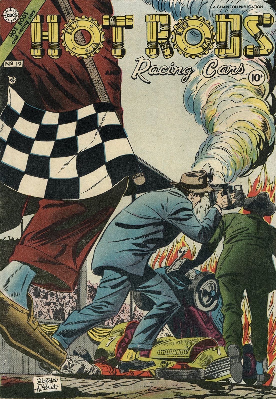 Hot Rods and Racing Cars Number 19 Car Comic Book
